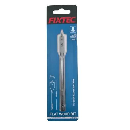 Burghiu plat pentru lemn FIXTEC 8*152 Cumpărături sigure