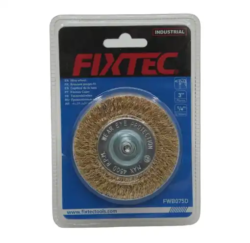 Perie Circulara FIXTEC 75 mm fir 0.30 mm shank 6.35 mm Ultima șansă