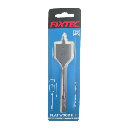 Burghiu plat lemn FIXTEC 28 mm x 152 mm Expediere rapidă
