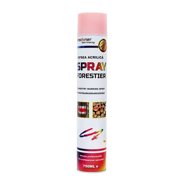 Vopsea spray marcaj forestier roz 750ml Breckner Germany Promoție