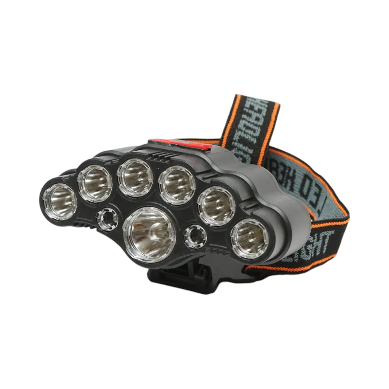 Reducere specială Lanterna frontala de cap cu 9 LED-uri, 4 moduri iluminare, reincarcabila USB