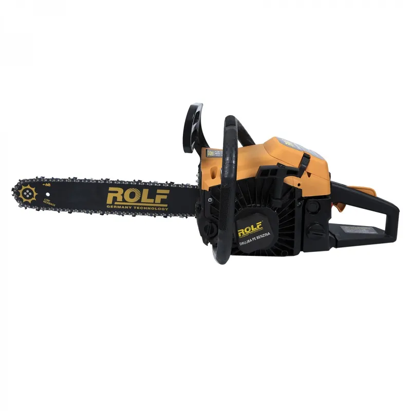Lichidare de stoc Drujba pe benzina Rolf 0055, 4.7 Cp, 52 cmc, lama 40 cm