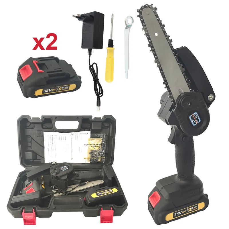 Retur ușor " PROMO " Drujba cu acumulator , German Meister , Lama + lant 6 " , 36 V , 5 Ah