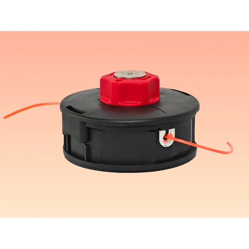 Cumpărături sigure Cap tambur motocoasa plastic, cu buton, negru/portocaliu