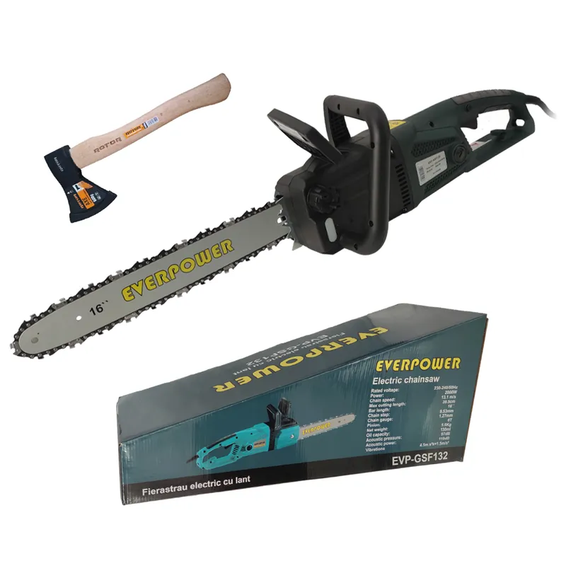 Drujba electrica Everpower GSF132 , 2000 W , lama 40 cm , Profesional + Topor 600 Grame Livrare rapidă