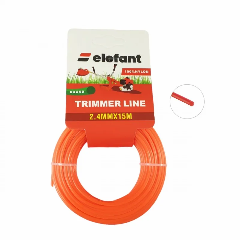 FIR TAMBUR (ROTUND) 2.4mm x 15m, Elefant Preț redus