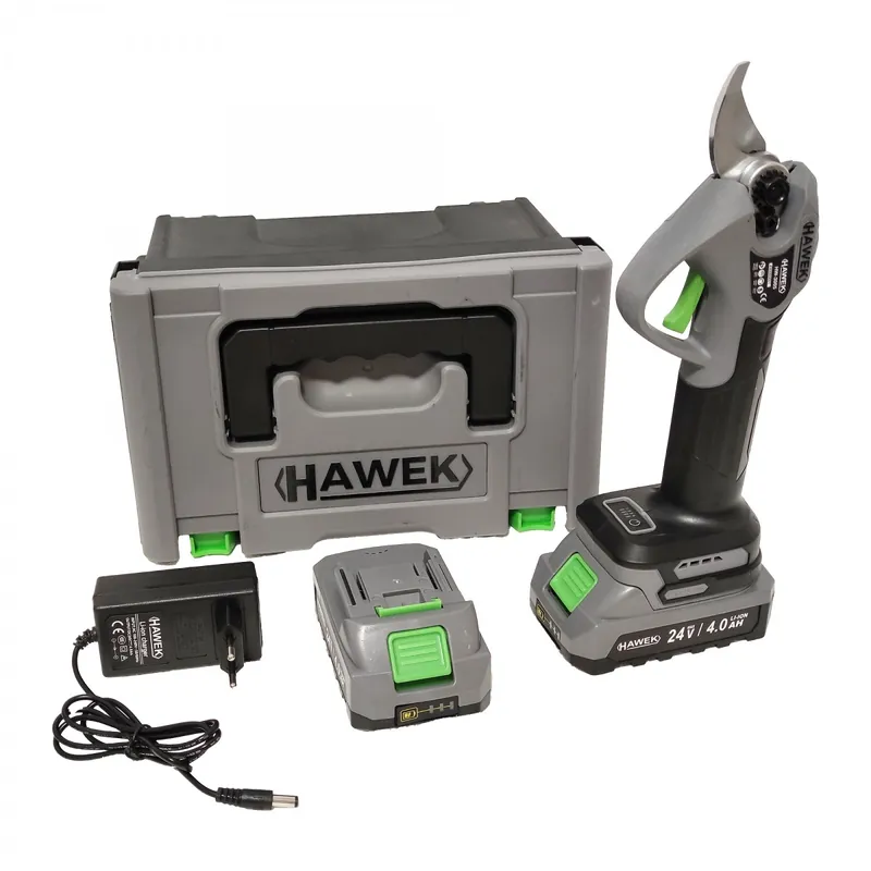 Expediere rapidă Foarfeca cu 2 acumulatori, Havek , Model nou , Brushless , 24 V , 4 Ah , 30 mm deschidere
