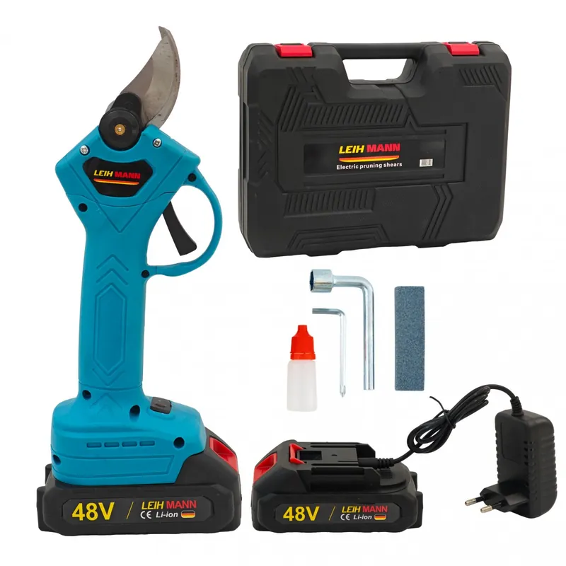 Popular Foarfeca pe acumulator, LEIH-MANN , 2 acumulatori 48 V, incarcator, Brushless