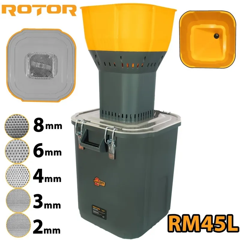 Vezi acum Moara electrica pentru cereale RM45L ROTOR, 19000 rot/min, 1300 W, 45L