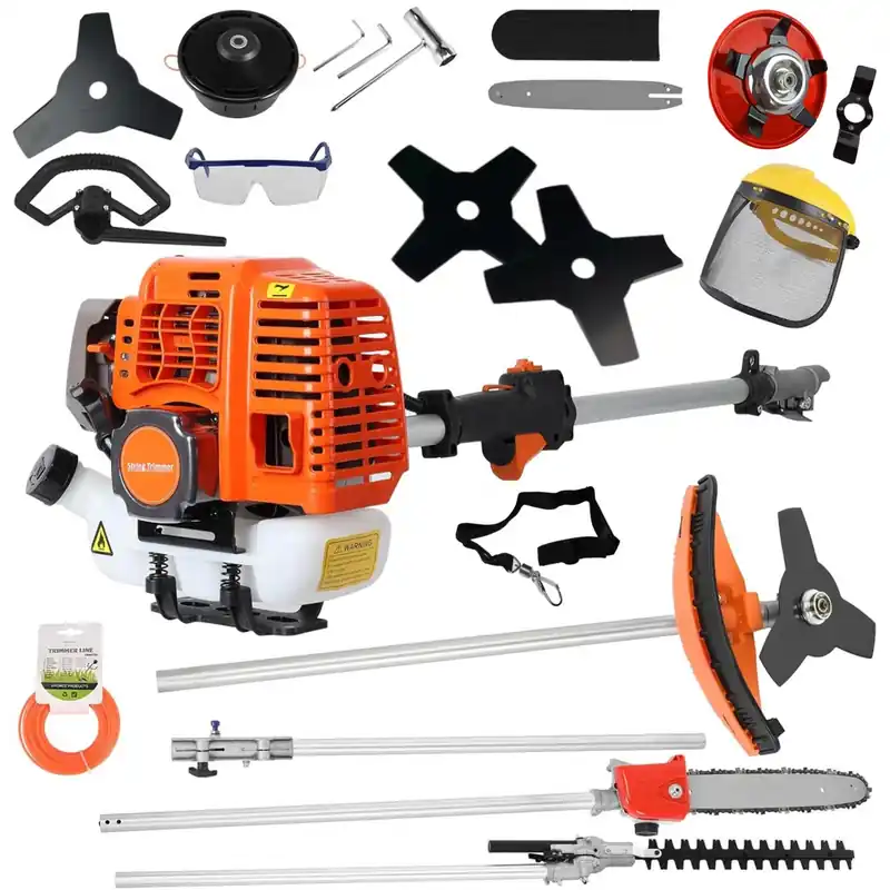 Ofertă specială Motocoasa multifunctionala 5 in 1, Tija prelungitoare, Multiple accesorii, Motor 2T, 5.6 Cp, Model nou