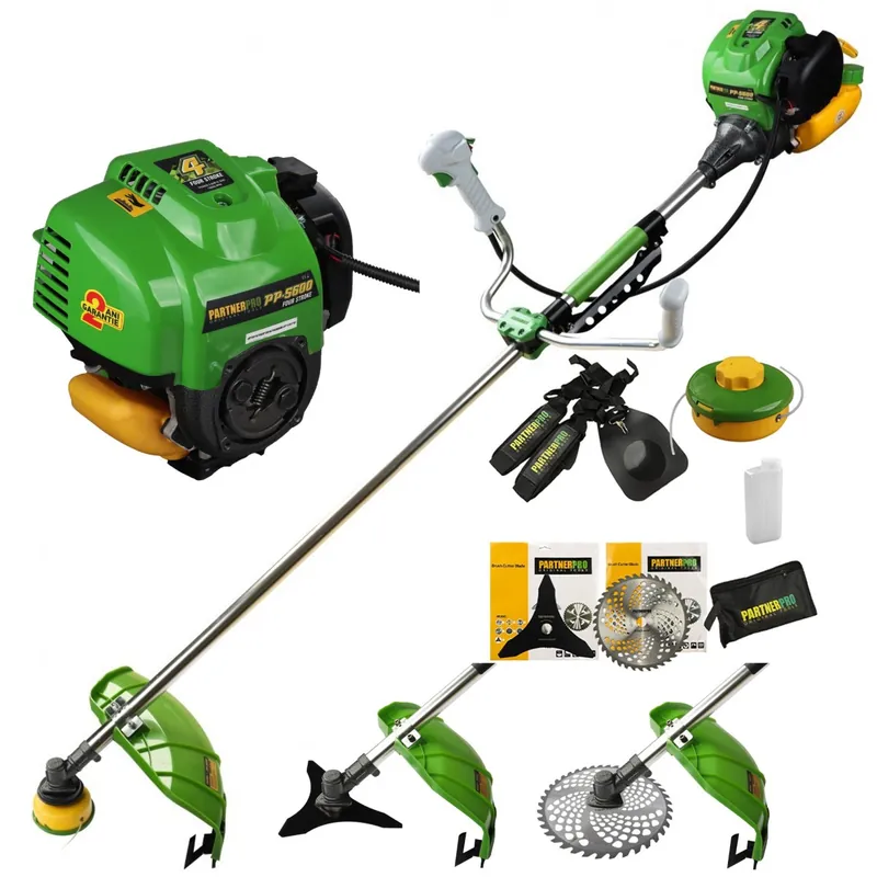 Motocoasa pe benzina PartnerPro PP5600 , motor 4 T, 5.6CP, 52CC , accesorii incluse Ofertă de sezon
