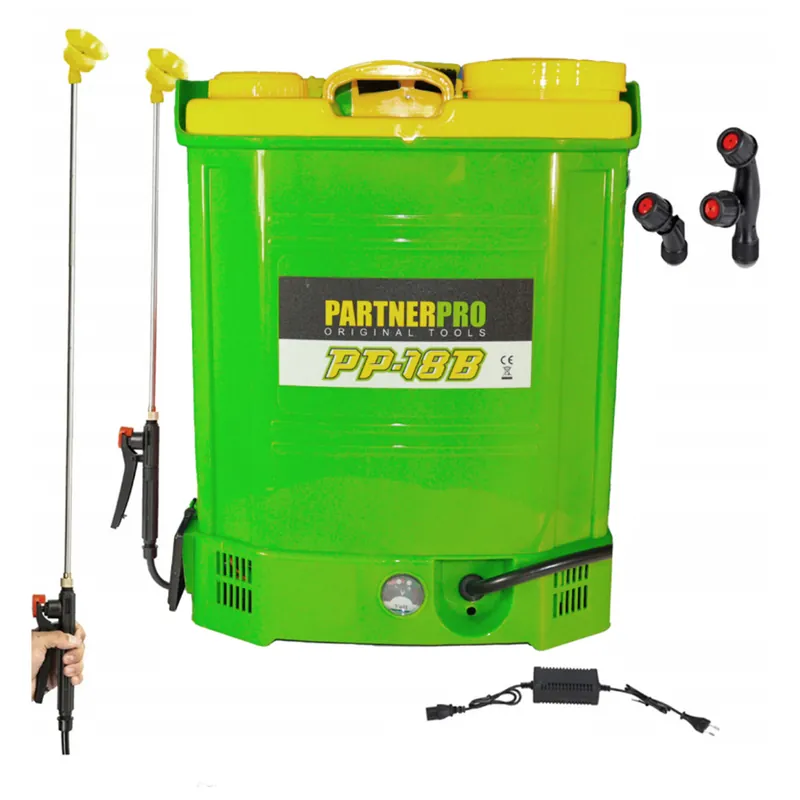 Nu rata Pompa de stropit cu acumulator 18 Litri , PartnerPro PP18B , 12 V , 18 Ah , 700 m2 , tija telescopica , accesorii incluse
