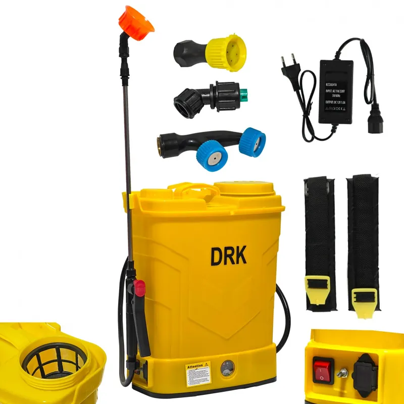 Pompa de stropit cu acumulator, DRK-Profesional, 12 Litri, Max 4 Bar, Regulator presiune, Accesorii incluse Cel mai bun preț