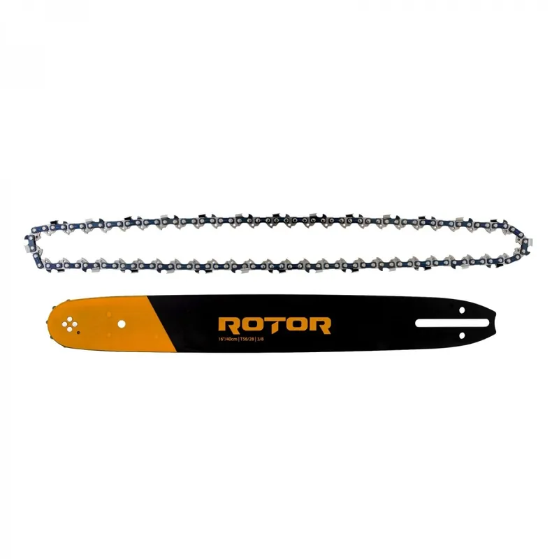 Set lama + lant, 16" , pas 3/8, 56 pinteni, 28 dinti, ROTOR Preț promoțional