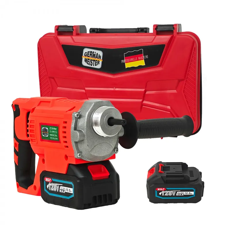 Vibrator beton ,cu 2 acumulatori, German Meister , Model nou , fara lance Preferatul clienților