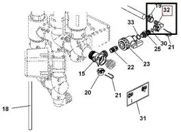 Cel mai vândut John Deere Cot Furtun WZ8484228