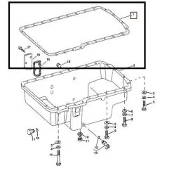 Premium John Deere Garnitura Baie Ulei R520583
