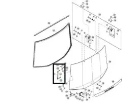 Plată securizată John Deere Suport Prindere R237474