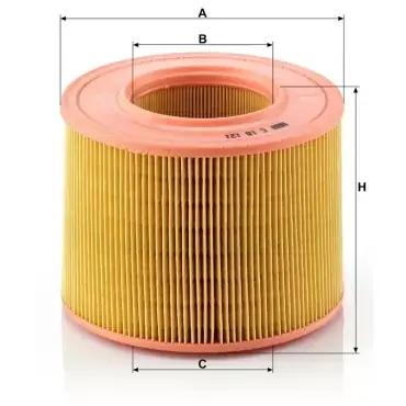 Plată sigură Filtru aer C 18 121 Mann Filter