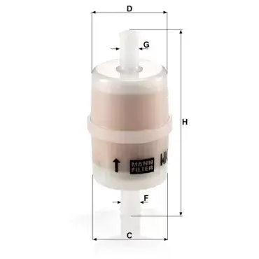 Plată securizată Filtru combustibil WK 32/7 Mann Filter