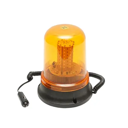 Girofar LED/SMD 12V cu talpa magnetica si alimentare la priza bricheta auto Retur ușor