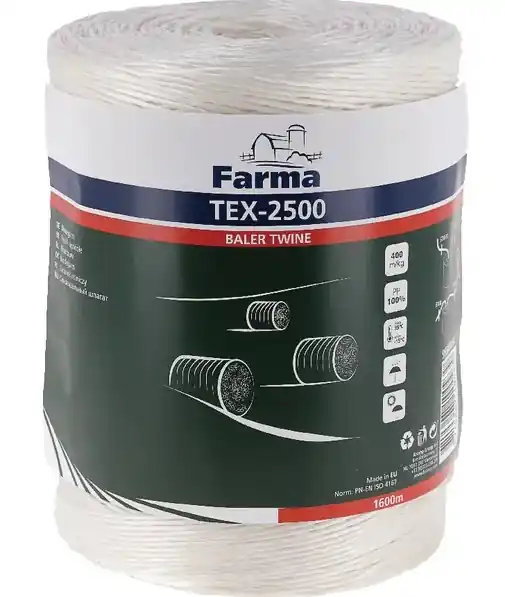 Plată securizată Sfoara balotat Farma 400m/kg (tex 2500)