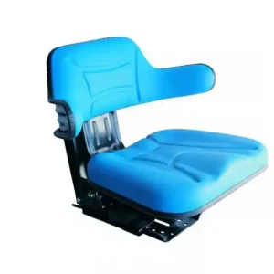 Scaun din PVC cu suspensie mecanica - albastru Premium