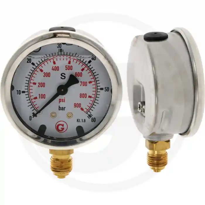 Manometru cu glicerina 0-60 bar 1/4'' Reducere