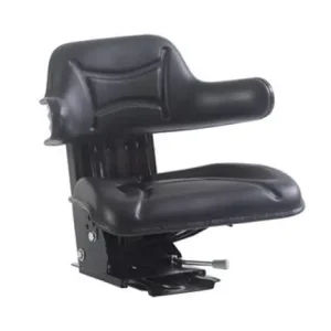 Scaun PVC cu suspensie mecanica - negru Retur ușor