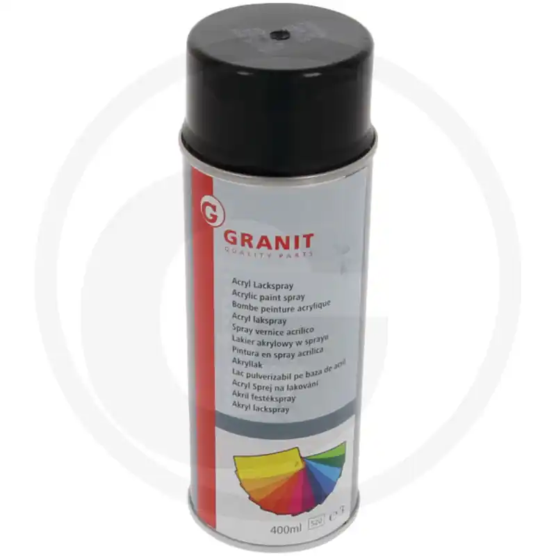 Lichidare de stoc Vopsea pentru tractoare si utilaje Spray vopsea negru lucios RAL9005